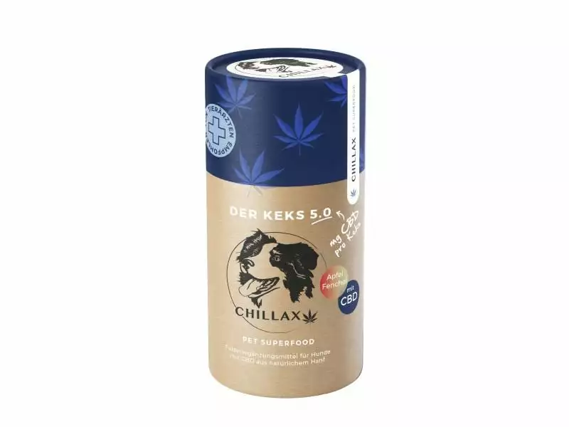 CHILLAX Hunde-Nahrungsergänzung CBD-Keks Apfel-Fechel - 5 mg 1 CHILLAX Hunde-Nahrungsergänzung CBD-Keks Apfel-Fechel - 5 mg