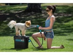 RINSEKIT Mobile Hunde-Dusche 7.4 Liter, Schwarz