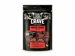 Crave Kausnack Protein Chunks Rind, 55 g