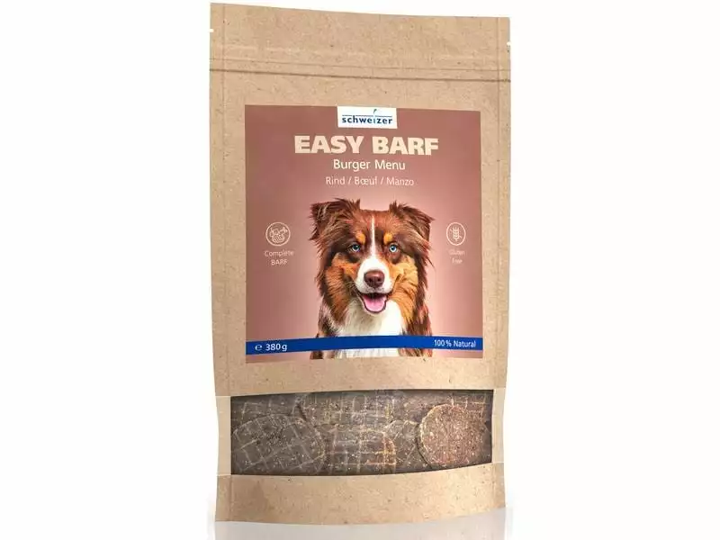 Eric Schweizer Easy Barf Burger Menu Rind, 380 g 1 Eric Schweizer Easy Barf Burger Menu Rind, 380 g