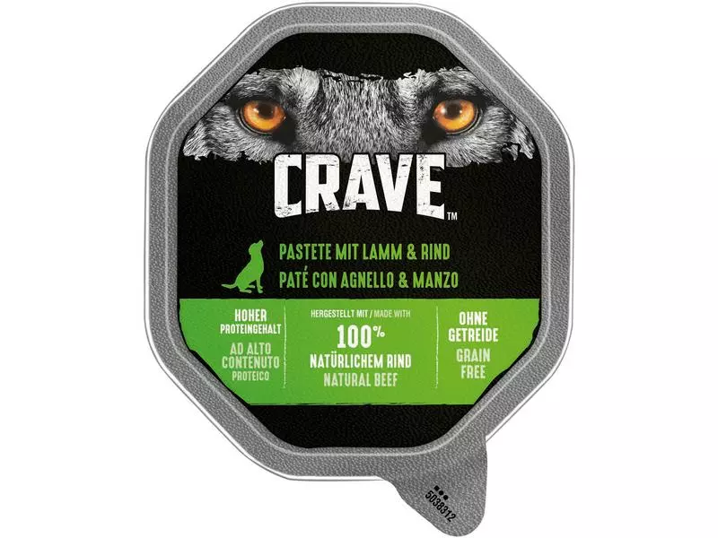 Crave Nassfutter Pastete Lamm & Rind, 14 x 150 g 2 Crave Nassfutter Pastete Lamm & Rind, 14 x 150 g - Image 2