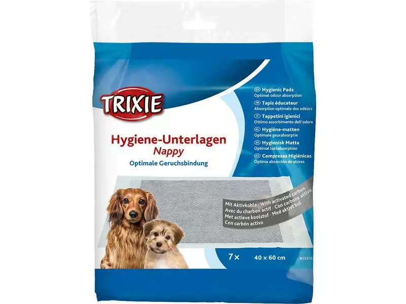 Trixie Hygiene-Unterlage Nappy mit Aktivkohle, 7 Stück 1 Trixie Hygiene-Unterlage Nappy mit Aktivkohle, 7 Stück