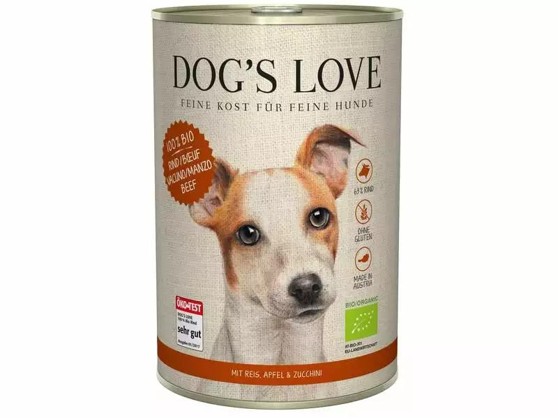 Dog's Love Nassfutter BIO Adult Rind, 400 g 1 Dog's Love Nassfutter BIO Adult Rind, 400 g