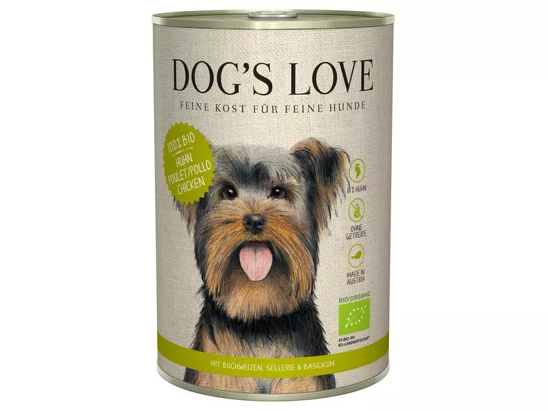 Dog's Love Nassfutter BIO Adult Huhn, 400 g 1 Dog's Love Nassfutter BIO Adult Huhn, 400 g