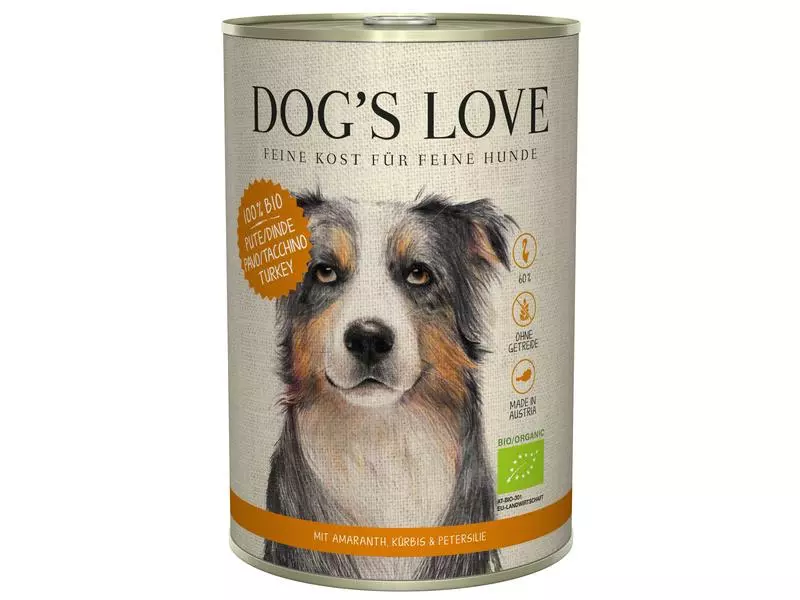 Dog's Love Nassfutter BIO Adult Truthahn, 400 g 1 Dog's Love Nassfutter BIO Adult Truthahn, 400 g