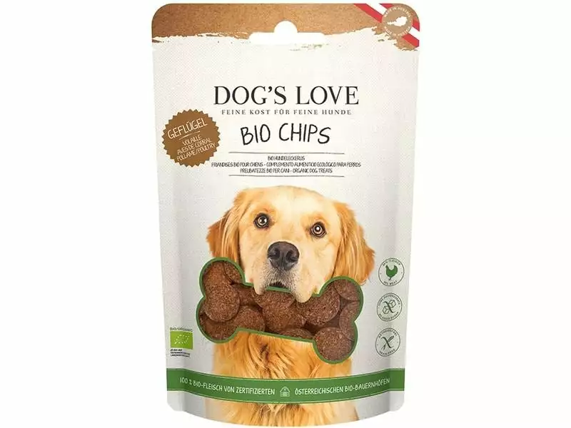 Dog's Love Biscuits BIO Chips Geflügel, 150 g 1 Dog's Love Biscuits BIO Chips Geflügel, 150 g