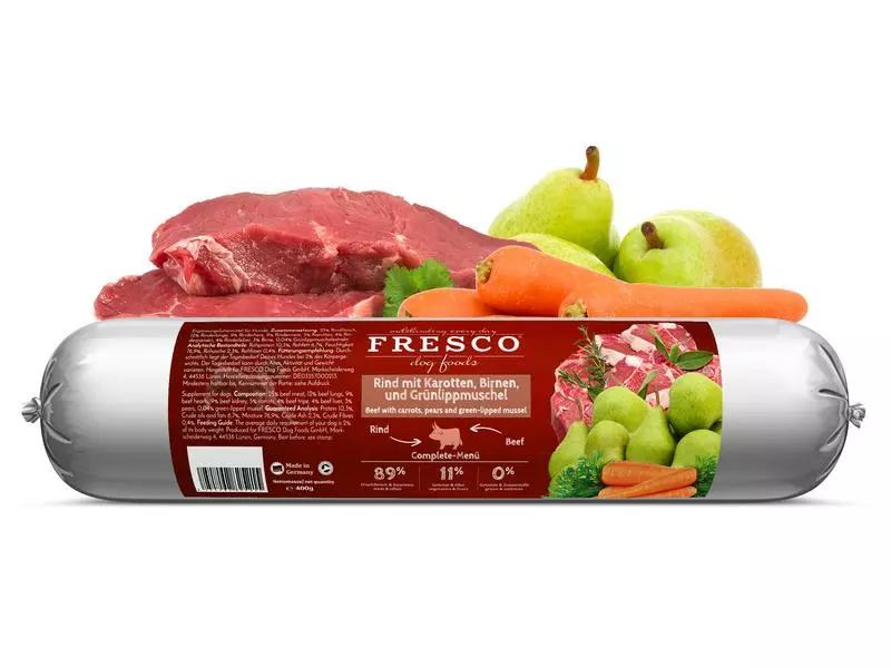 FRESCO Nassfutter BARF Rind mit Karotten, 400 g 2 FRESCO Nassfutter BARF Rind mit Karotten, 400 g - Image 2