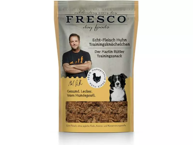 FRESCO Leckerli Martin Rütter Trainingsknöchelchen Huhn, 150 g 1 FRESCO Leckerli Martin Rütter Trainingsknöchelchen Huhn, 150 g