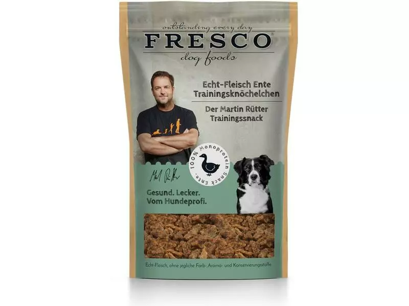 FRESCO Leckerli Martin Rütter Trainingsknöchelchen Ente, 150 g 1 FRESCO Leckerli Martin Rütter Trainingsknöchelchen Ente, 150 g