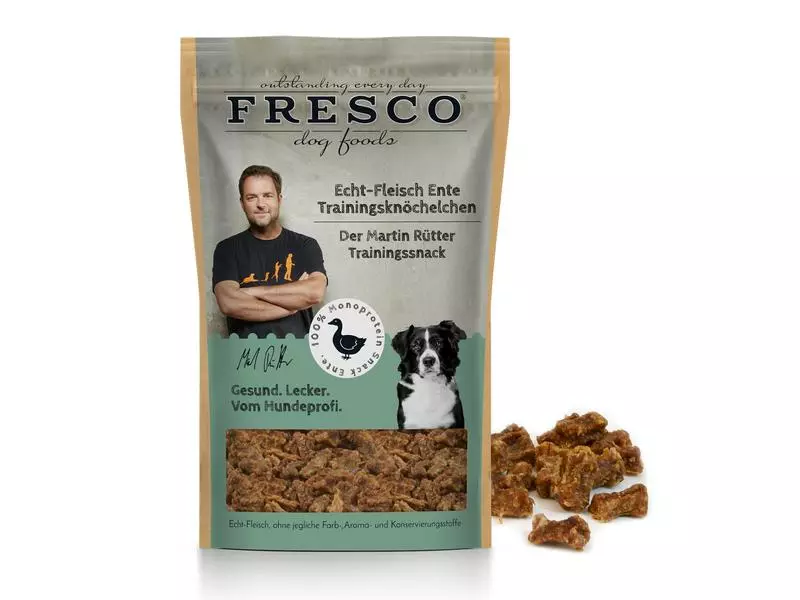 FRESCO Leckerli Martin Rütter Trainingsknöchelchen Ente, 150 g 2 FRESCO Leckerli Martin Rütter Trainingsknöchelchen Ente, 150 g - Image 2