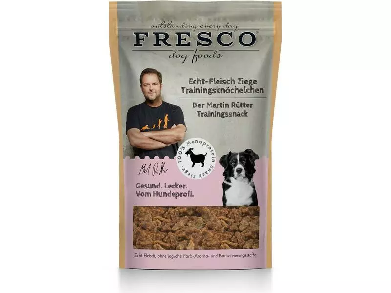 FRESCO Leckerli Martin Rütter Trainingsknöchelchen Ziege, 150 g 1 FRESCO Leckerli Martin Rütter Trainingsknöchelchen Ziege, 150 g
