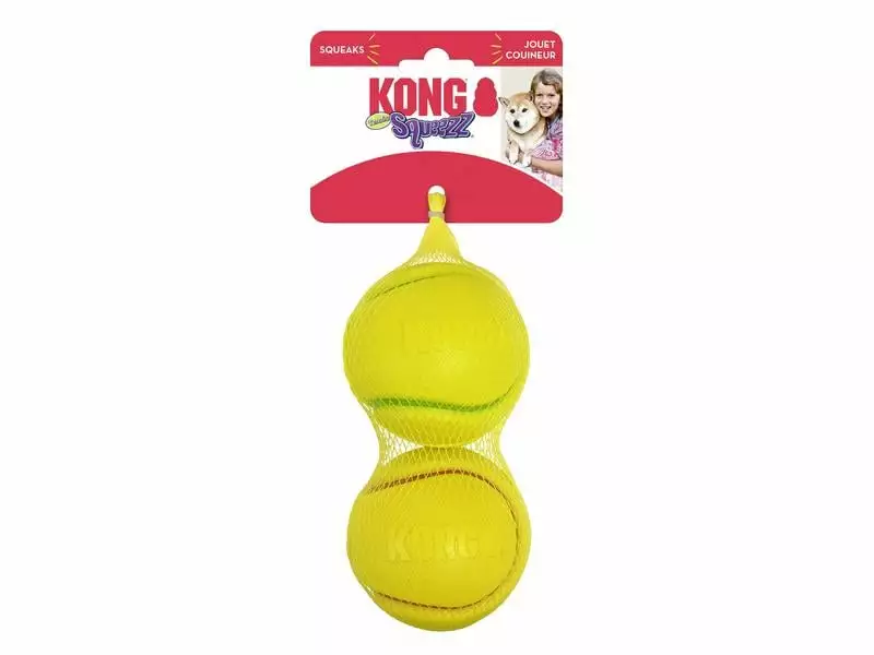Kong Hunde-Spielzeug Squeezz Tennis Set Ø 8.3 cm, assortiert 3 Kong Hunde-Spielzeug Squeezz Tennis Set Ø 8.3 cm, assortiert - Image 3