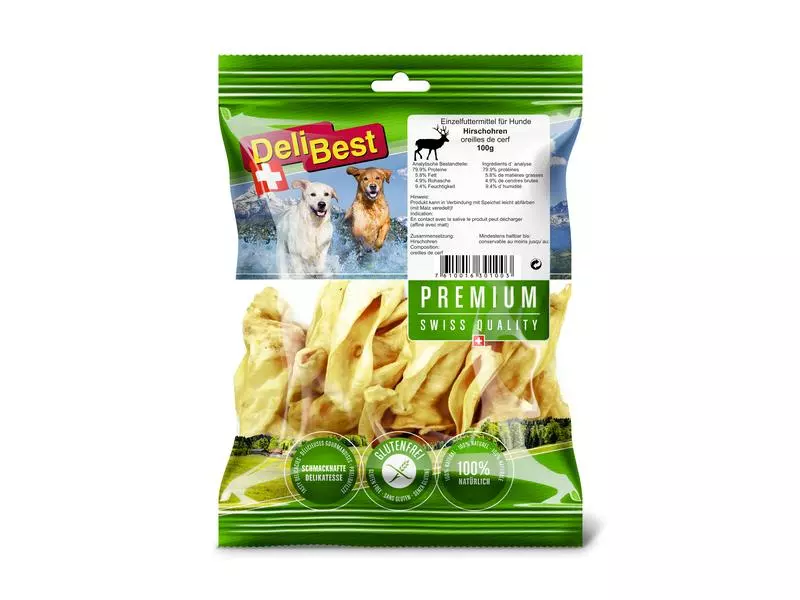 DeliBest Kausnack Premium Hirschohren, 100 g 1 DeliBest Kausnack Premium Hirschohren, 100 g