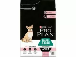 Purina Pro Plan Trockenfutter Small & Mini Adult Sensitive Skin, Lachs, 3 kg