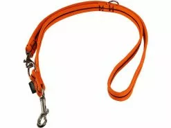 Grossenbacher Hundeleine 180 cm, 15 mm, Schwarz/Orange
