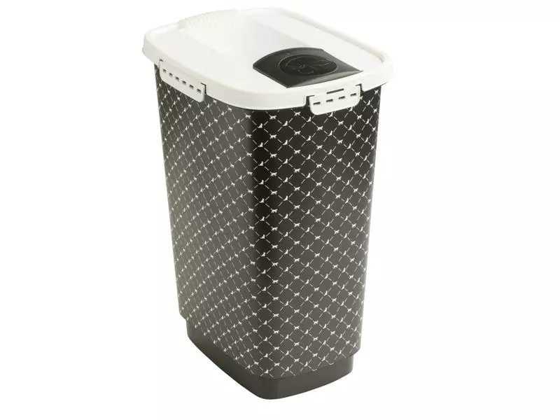 Rotho Tierfutterbehälter Cody, 25 l, Schwarz / Weiss 1 Rotho Tierfutterbehälter Cody, 25 l, Schwarz / Weiss