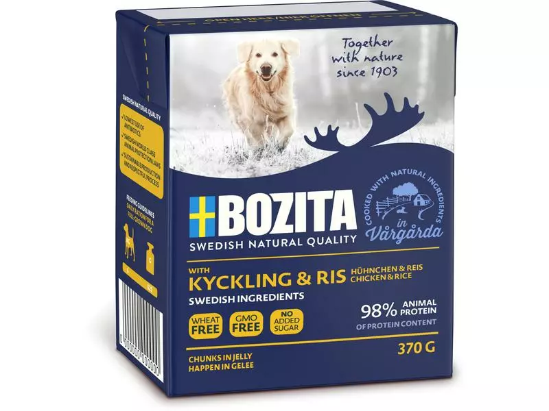 Bozita Nassfutter Häppchen in Gelée Hühnchen & Reis, 370 g 1 Bozita Nassfutter Häppchen in Gelée Hühnchen & Reis, 370 g