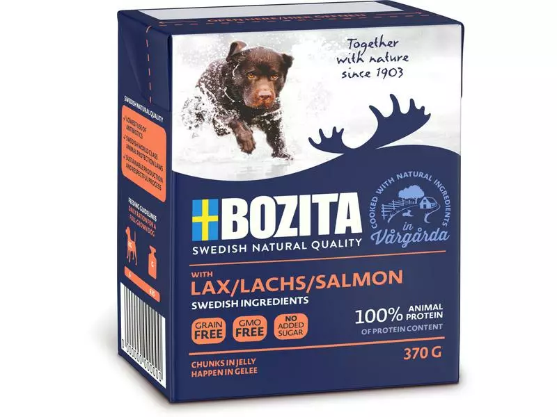 Bozita Nassfutter Häppchen in Gelée Lachs, 370 g 1 Bozita Nassfutter Häppchen in Gelée Lachs, 370 g