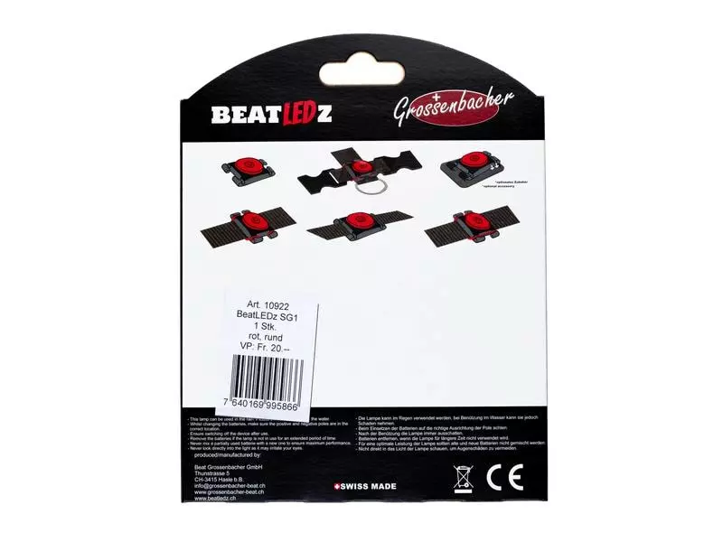 Grossenbacher Leuchte BeatLEDz SG1, Rot 2 Grossenbacher Leuchte BeatLEDz SG1, Rot - Image 2