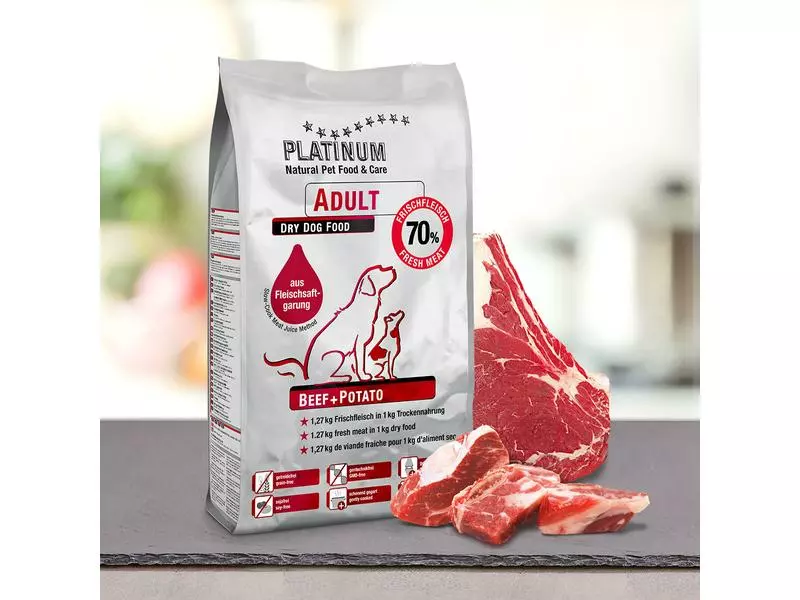 PLATINUM Halbfeuchtfutter Adult Rind, Kartoffel, 5 kg 2 PLATINUM Halbfeuchtfutter Adult Rind, Kartoffel, 5 kg - Image 2