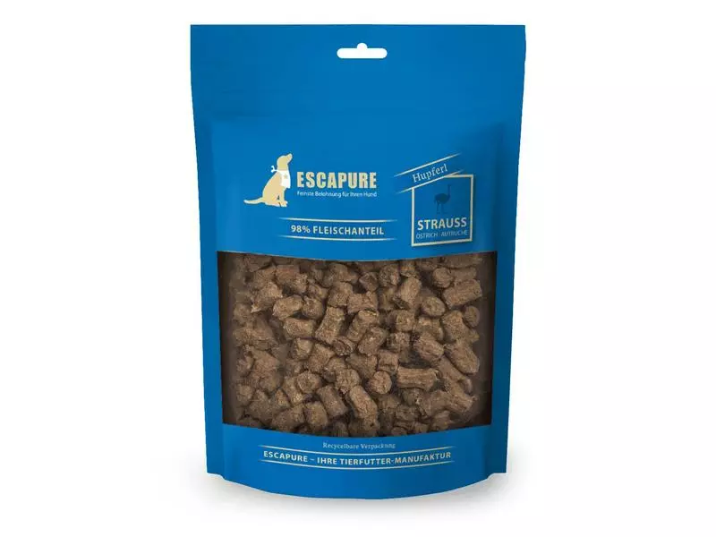 Escapure Leckerli Straussen Hupferl 150 g 1 Escapure Leckerli Straussen Hupferl 150 g