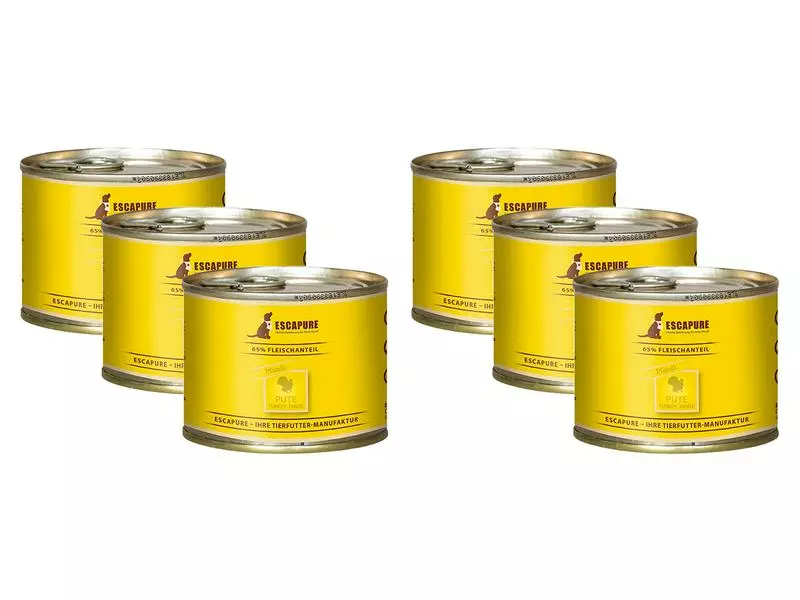 Escapure Nassfutter Puten Pfandl, 6 x 200 g 1 Escapure Nassfutter Puten Pfandl, 6 x 200 g