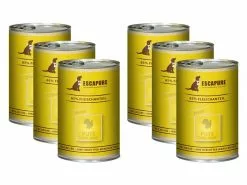 Escapure Nassfutter Puten Pfandl, 6 x 400 g