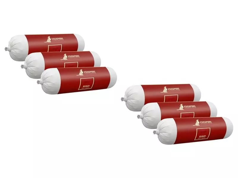 Escapure Nassfutter Wurst Rind, 6 x 400 g 1 Escapure Nassfutter Wurst Rind, 6 x 400 g