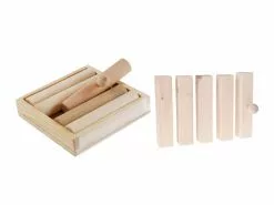 Hundespiele.ch Strategie-Spiel Zaunpfahl Kit, inkl. 5 Vierkanthölzer