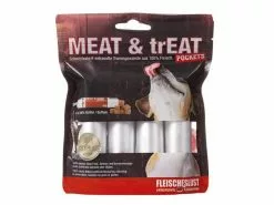 Fleischeslust Leckerli Meat & Treat Pockets Büffel, 4 x 40 g