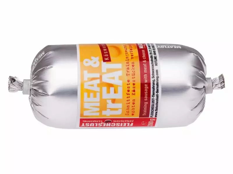 Fleischeslust Leckerli Meat & Treat Käswurst, 200 g 1 Fleischeslust Leckerli Meat & Treat Käswurst, 200 g