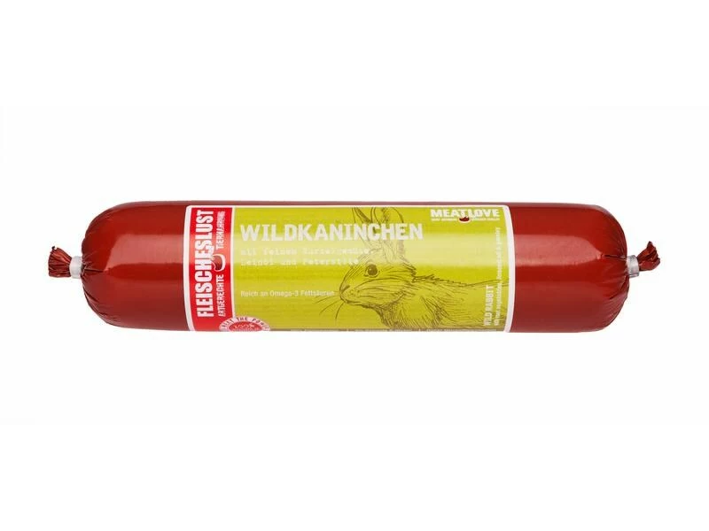 Fleischeslust Nassfutter Classic Wildkaninchen, 400 g 1 Fleischeslust Nassfutter Classic Wildkaninchen, 400 g