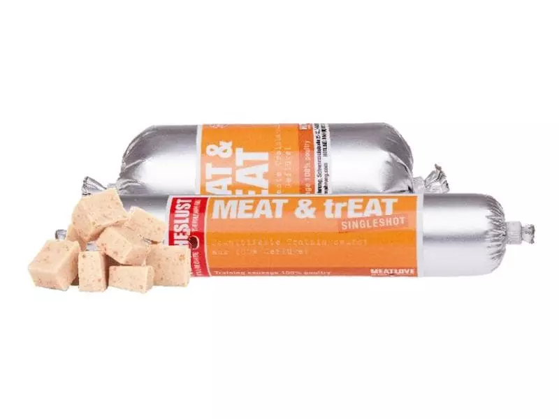 Fleischeslust Leckerli Meat & Treat Singleshot Geflügel, 80 g 2 Fleischeslust Leckerli Meat & Treat Singleshot Geflügel, 80 g - Image 2