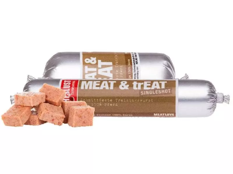 Fleischeslust Leckerli Meat & Treat Singleshot Pferd, 80 g 2 Fleischeslust Leckerli Meat & Treat Singleshot Pferd, 80 g - Image 2