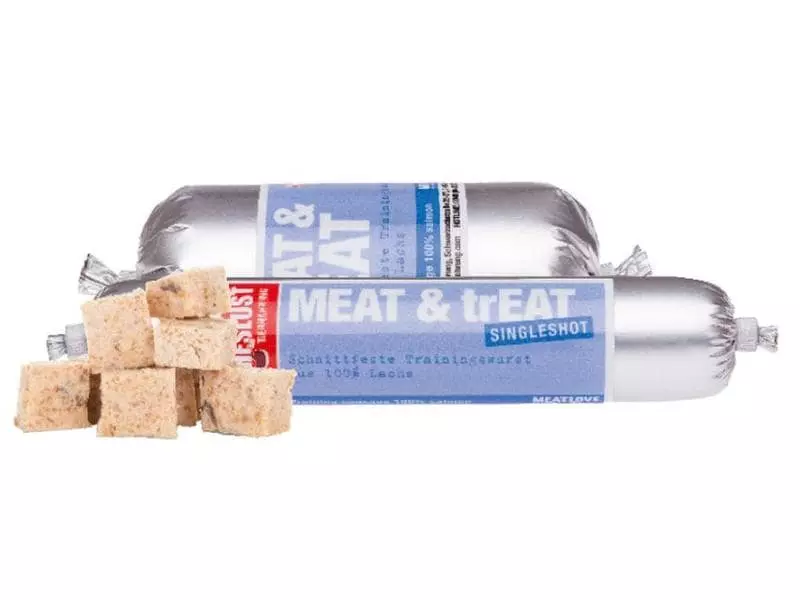 Fleischeslust Leckerli Meat & Treat Lachs, 200 g 2 Fleischeslust Leckerli Meat & Treat Lachs, 200 g - Image 2