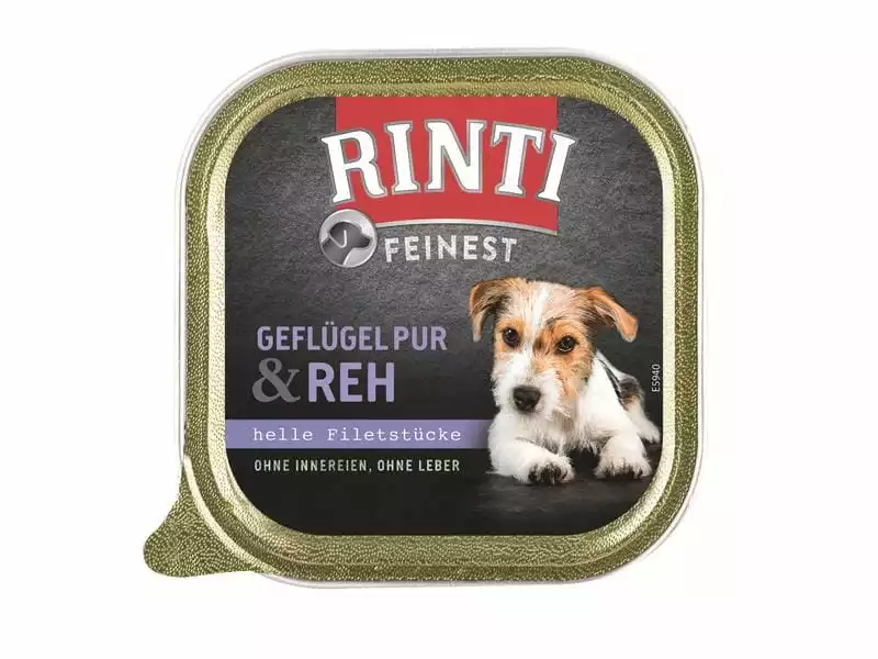 Rinti Nassfutter Feinest Geflügel Pur & Reh, 11 x 150 g 2 Rinti Nassfutter Feinest Geflügel Pur & Reh, 11 x 150 g - Image 2
