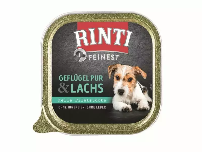 Rinti Nassfutter Feinest Geflügel Pur & Lachs, 11 x 150 g 2 Rinti Nassfutter Feinest Geflügel Pur & Lachs, 11 x 150 g - Image 2