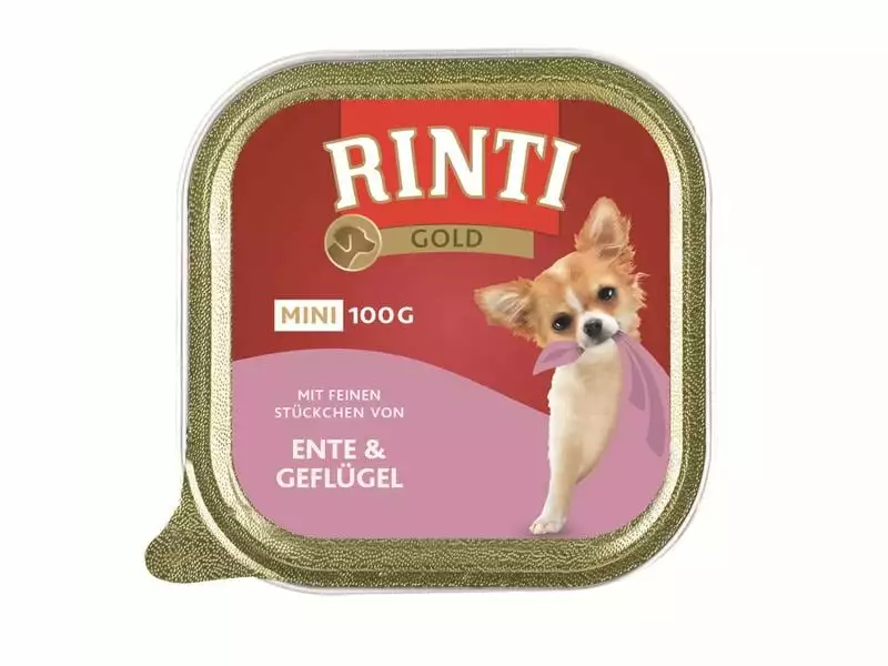 Rinti Nassfutter Gold Mini Ente & Geflügel, 16 x 100 g 2 Rinti Nassfutter Gold Mini Ente & Geflügel, 16 x 100 g - Image 2
