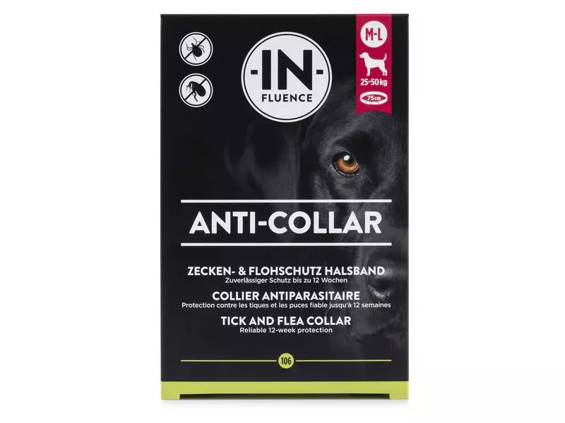 IN-FLUENCE Anti-Parasit-Halsband für Hunde, M-L / 75 cm 1 IN-FLUENCE Anti-Parasit-Halsband für Hunde, M-L / 75 cm