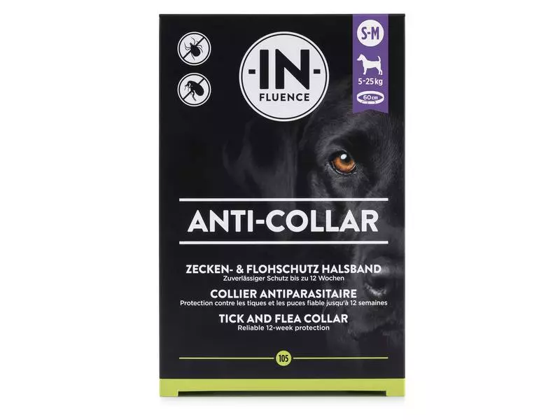 IN-FLUENCE Anti-Parasit-Halsband für Hunde, S-M / 60 cm 1 IN-FLUENCE Anti-Parasit-Halsband für Hunde, S-M / 60 cm
