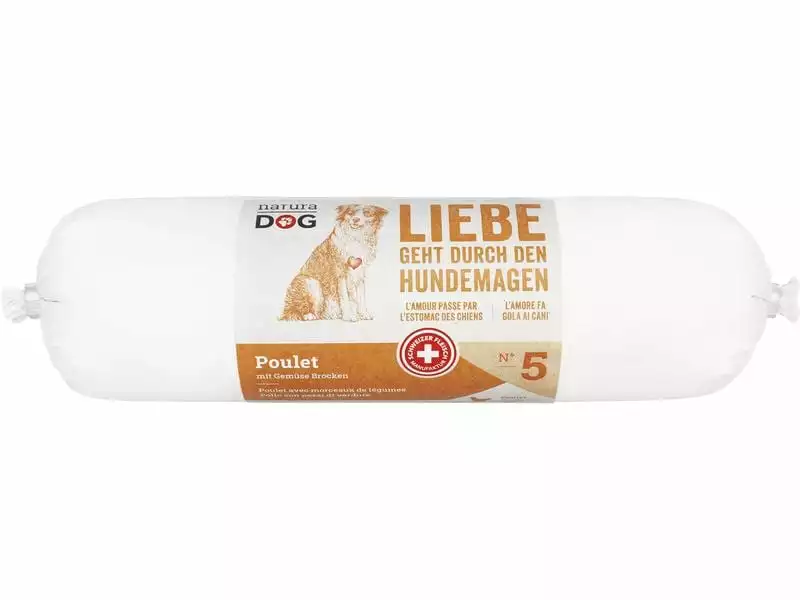 NaturaDog Nassfutter Poulet mit Gemüse Brocken, 8 x 400 g 2 NaturaDog Nassfutter Poulet mit Gemüse Brocken, 8 x 400 g - Image 2