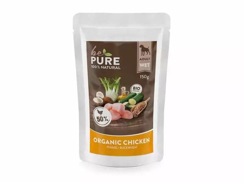Be Pure Nassfutter Huhn mit Fenchel & Buchweizen, 150 g 1 Be Pure Nassfutter Huhn mit Fenchel & Buchweizen, 150 g