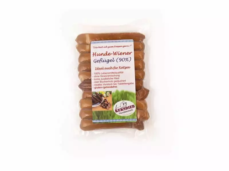 KEKSDIEB Leckerli Hundewiener Geflügel, 180 g 2 KEKSDIEB Leckerli Hundewiener Geflügel, 180 g - Image 2