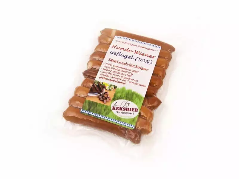 KEKSDIEB Leckerli Hundewiener Geflügel, 180 g 1 KEKSDIEB Leckerli Hundewiener Geflügel, 180 g
