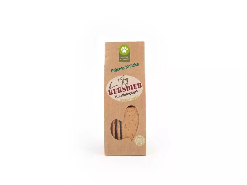 KEKSDIEB Leckerli Früchte Knäcke mit Dinkel, 100 g 2 KEKSDIEB Leckerli Früchte Knäcke mit Dinkel, 100 g - Image 2