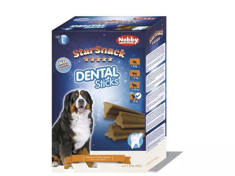 Nobby Kausnack StarSnack Dental Sticks gross, 28 Stück, 840 g 1 Nobby Kausnack StarSnack Dental Sticks gross, 28 Stück, 840 g