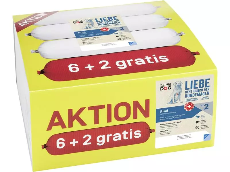 NaturaDog Nassfutter Rind mit Gemüse Brocken, 8 x 400 g 1 NaturaDog Nassfutter Rind mit Gemüse Brocken, 8 x 400 g