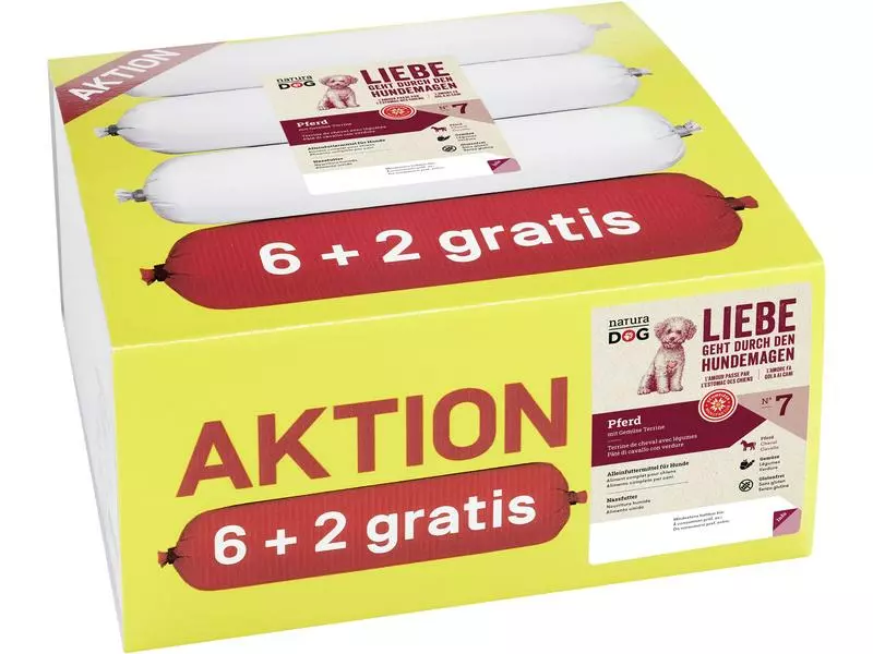 NaturaDog Nassfutter Pferd mit Gemüse Terrine, 8 x 400 g 1 NaturaDog Nassfutter Pferd mit Gemüse Terrine, 8 x 400 g