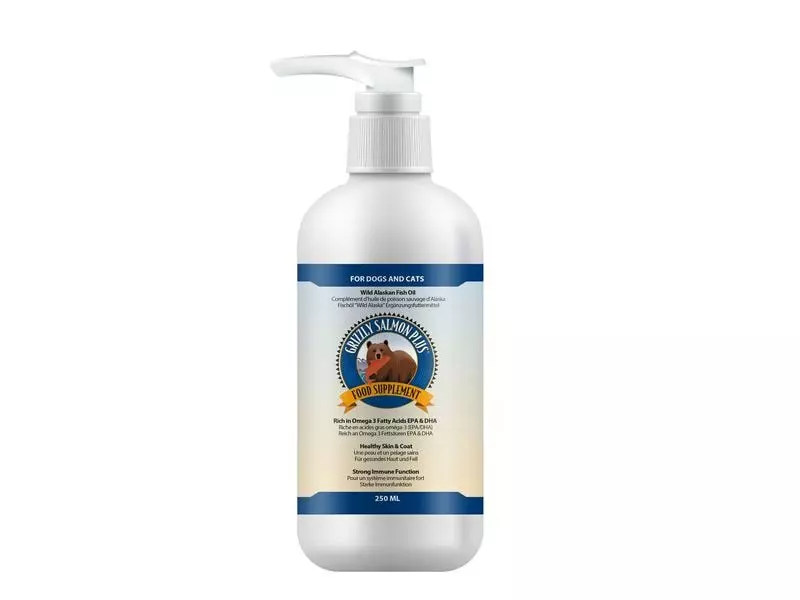 Grizzly Hunde-Nahrungsergänzung Wildlachsöl Salmon Plus, 250 ml 1 Grizzly Hunde-Nahrungsergänzung Wildlachsöl Salmon Plus, 250 ml