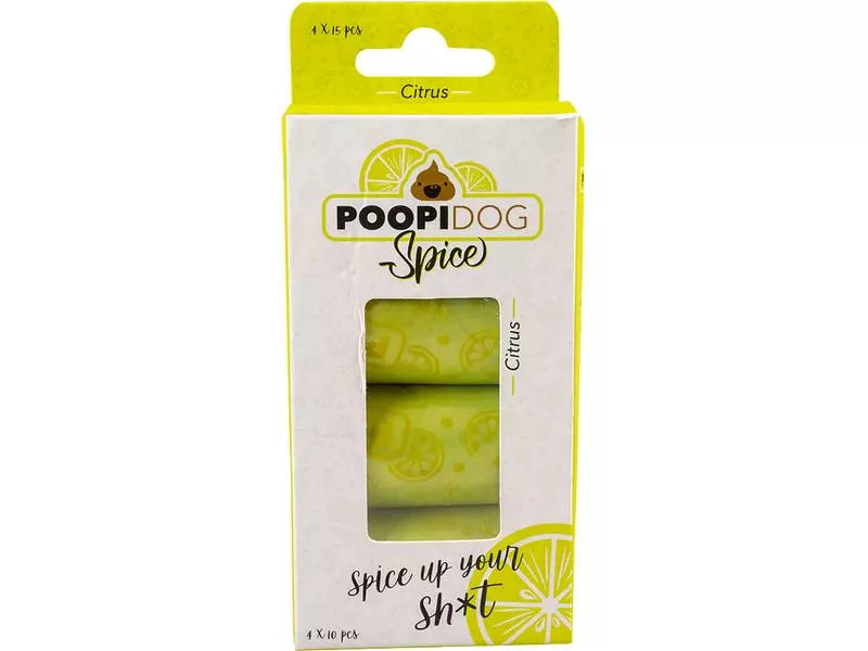 Duvoplus Hundekotbeutel mit Zitrusduft, 4 Rollen mit je 15 Beutel 1 Duvoplus Hundekotbeutel mit Zitrusduft, 4 Rollen mit je 15 Beutel